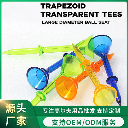 30pcs/pack Large Golf Tees TE017 Three layer Plastic Golf Tees Transparent Golf Seat