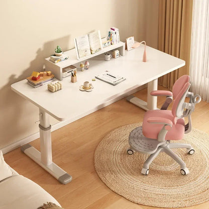 Modern Computer Standing Desk, Adjustable Height Electric Sit Stand Up Down student study Table, 47 Inch Ergonomic Rising Desks