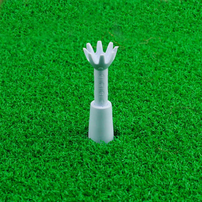 2pcs/pack Golf Adjustable Range Tees White Plastic Golf Tees Golf Practice Tees Gift Golf Accessories