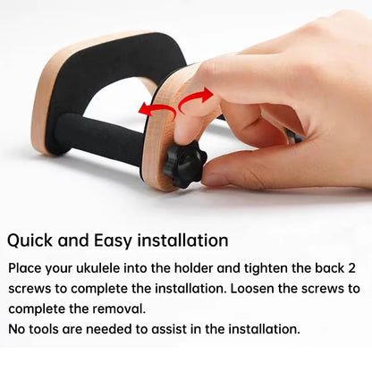 Wooden Ukulele Stand Beech With Sponge Padding Adjustable Ukulele Floor Stand Portable Holder For School Music Program Concerts