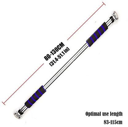 200kg Adjustable Door Horizontal Bars Exercise Home Workout Gym Chin Up Pull Up Training Bar Sport Fitness Equipment