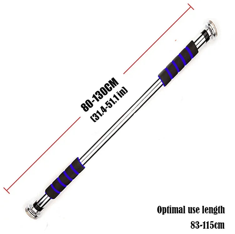 200kg Adjustable Door Horizontal Bars Exercise Home Workout Gym Chin Up Pull Up Training Bar Sport Fitness Equipment