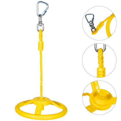 Ninja Wheel Gym Equipment Monkey Ring Kids Exercise Indoor Hanging Grip Balance Abs Children Lifting