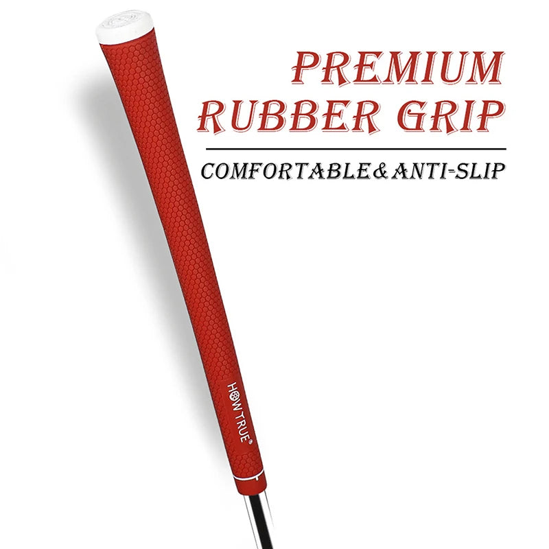 1PC Golf Club Grips Standard Men's Natural Rubber Soft Anti-slip High Quality Golf Irons/Woods Universal Grips 6 Colors