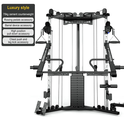 Gym commercial small bird dual arm machine comprehensive training device, multi-functional gantry strength fitness equipment