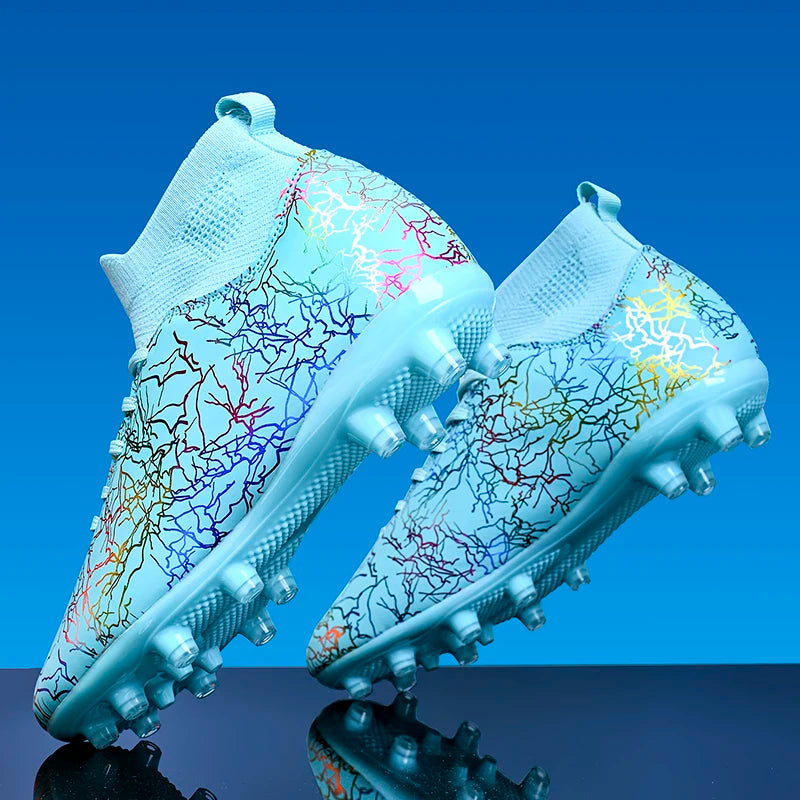 Soccer Shoes Original Men Football Boots Child Studded Boots Soccer Tennis Shoes Non-slip Training Sneakers Turf Futsal Trainers