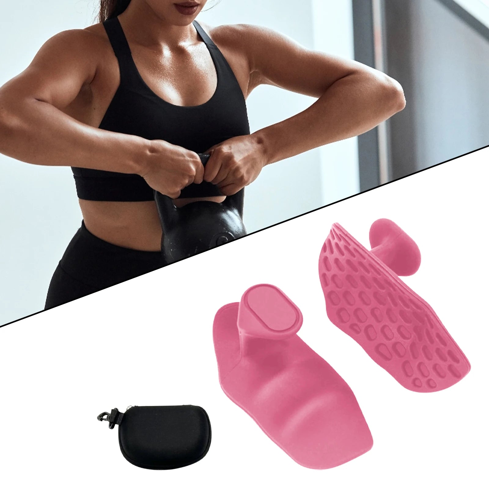 Weight Lifting Grips Hand Protection Sturdy Gym Grips Fingerless for Crosstraining Sports Fitness Bodybuilding Equipment
