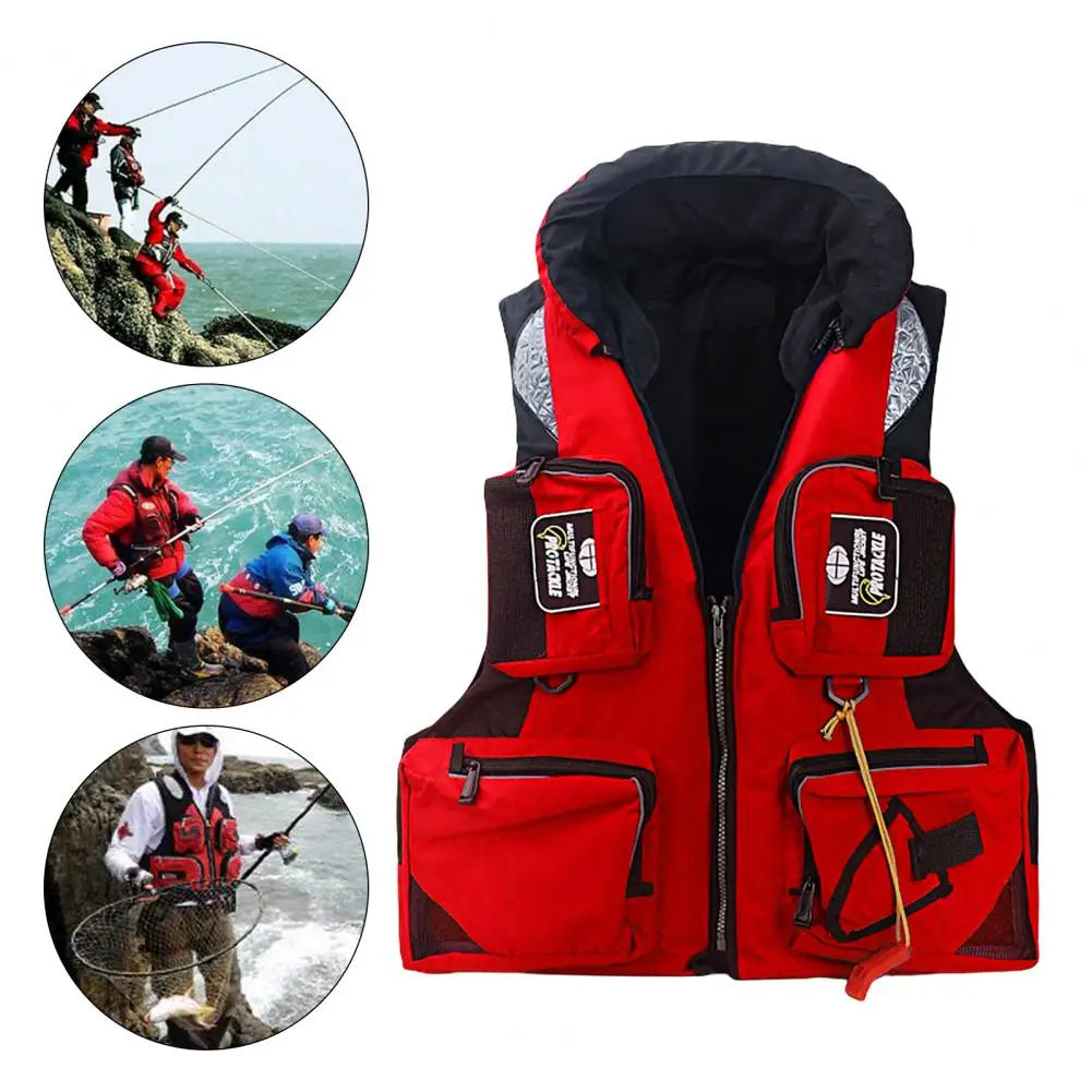 Life Vest Durable Waterproof Swimming Vest Unisex Adults Water Sports Safety Surfing Jacket for Fishing