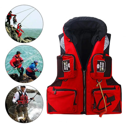 Life Vest Durable Waterproof Swimming Vest Unisex Adults Water Sports Safety Surfing Jacket for Fishing