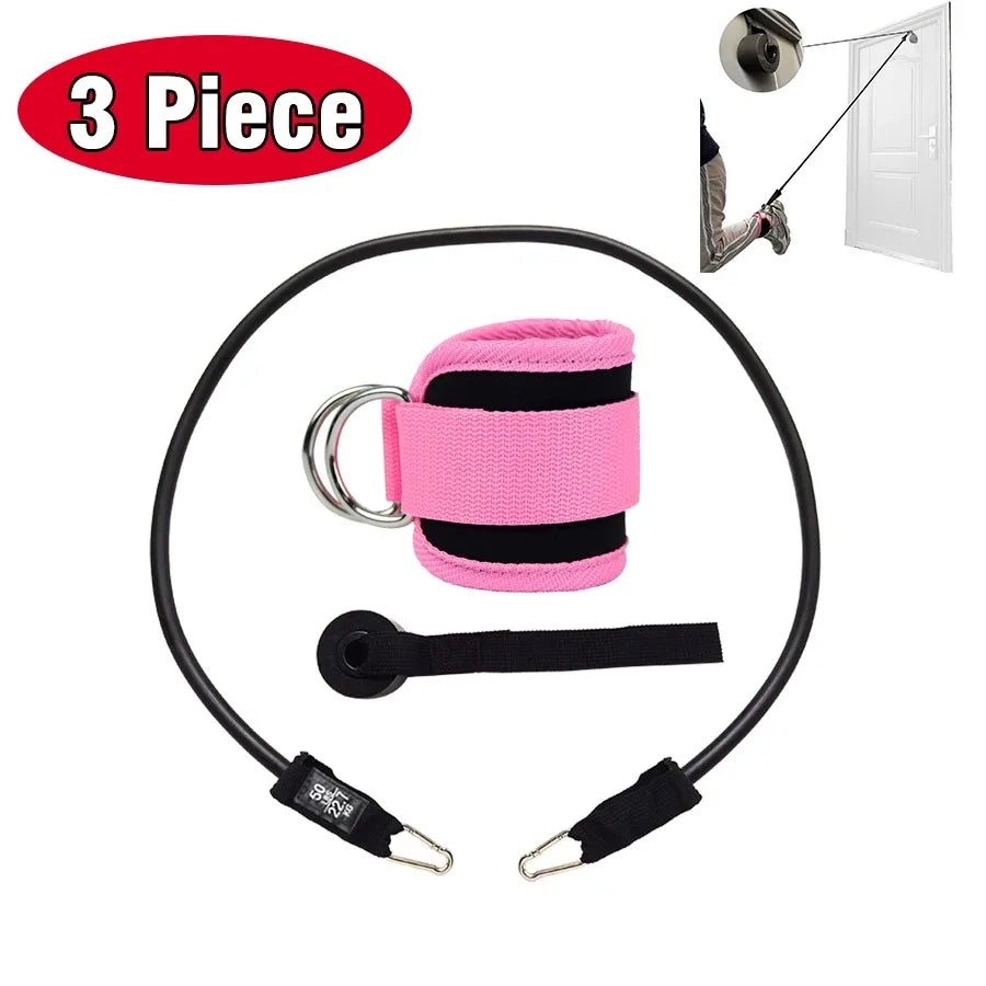 Resistance Bands With Ankle Straps Fitness Workout Training Resistance Bands Home Yoga Stretch Elastic Pilates Gym Equipment