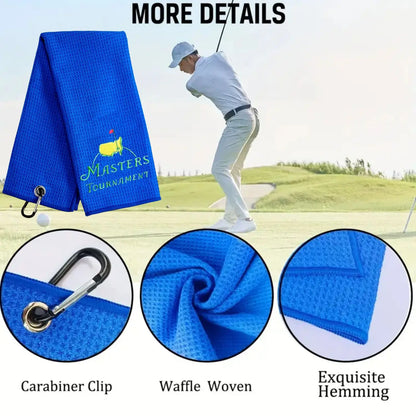 Funny Microfiber Premium Golf Towel, Embroidered Golf Towels for Golf Bags for Men&Women, Golf Accessories for Men Golfers