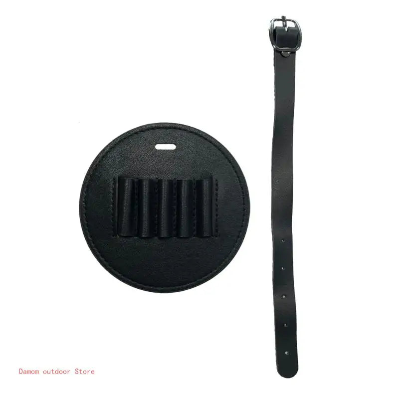 Waterproof Round Golf Tees Bag PU Leather Golf Tees Holder Carriers Golf Training Accessories Easy to Use