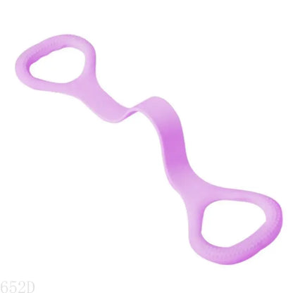 652D 8 Fitness Resistance Band Training Elastic Ropes for Yoga, Pilates, Stretching