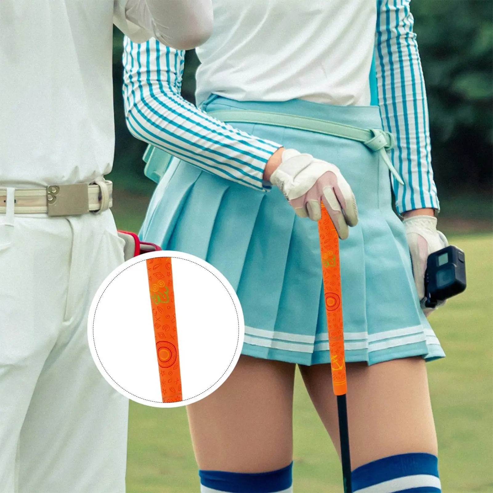 Golf Grip For Men High Feedback Golf Club Grip Shock-Absorbing Golf Grip Non-Slip Golf Rubber Grip Iron Golf Club Grip