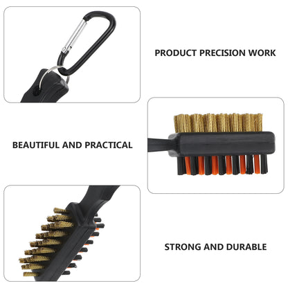 Golf Club Brush Double sided Wire Scrubber Cleaning Tools Portable Durable Golfer Accessories Golfing Equipment Practice