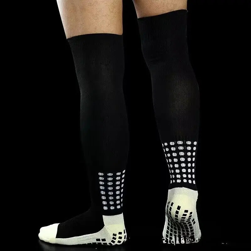 1 Pair of Men's Professional Soccer Socks - Anti-Slip Silica Gel Sweat Absorbing Athletic Sport Socks Super Bowl Football Socks