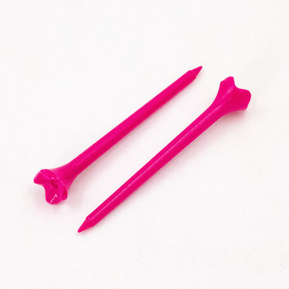 50 pieces of rose red professional durable plastic golf tees, golf tees, golf accessories, 3-1/4 inches