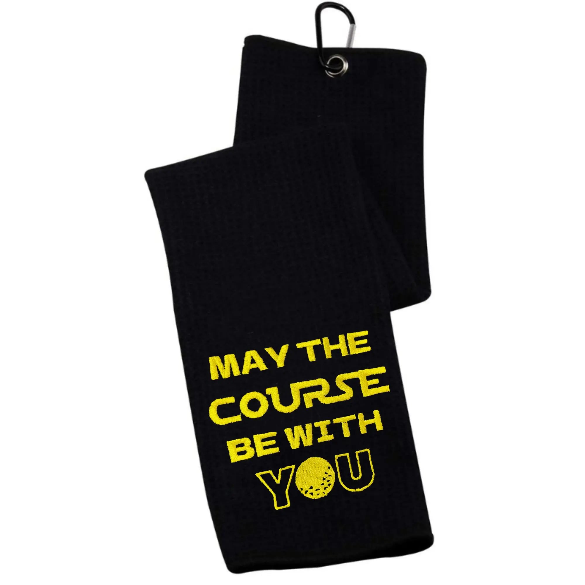 Funny Microfiber Premium Golf Towel, Embroidered Golf Towels for Golf Bags for Men&Women, Golf Accessories for Men Golfers