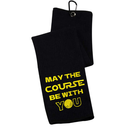 Funny Microfiber Premium Golf Towel, Embroidered Golf Towels for Golf Bags for Men&Women, Golf Accessories for Men Golfers