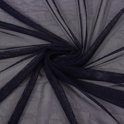 High-elastic Ultrafine Power mesh Net fabric Nude Flesh color 4 Way Stretch Spandex Mesh Underwear Stocking Yoga clothing fabric