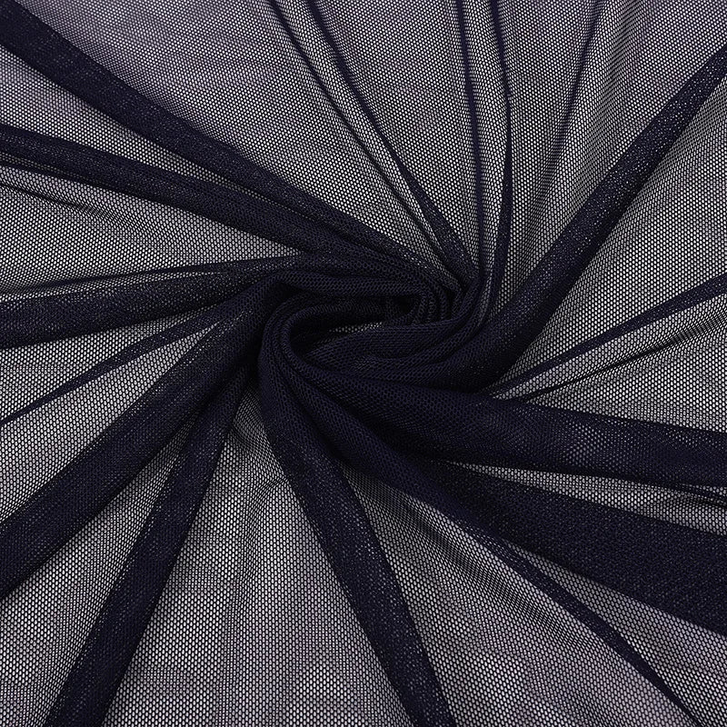 High-elastic Ultrafine Power mesh Net fabric Nude Flesh color 4 Way Stretch Spandex Mesh Underwear Stocking Yoga clothing fabric