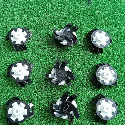 Golf Shoe Spikes Replacements 12 Pieces Footwears Anti Slip Golf Cleat Quick Twist Golf Spikes Golf Cleats Portable Wrench Screw