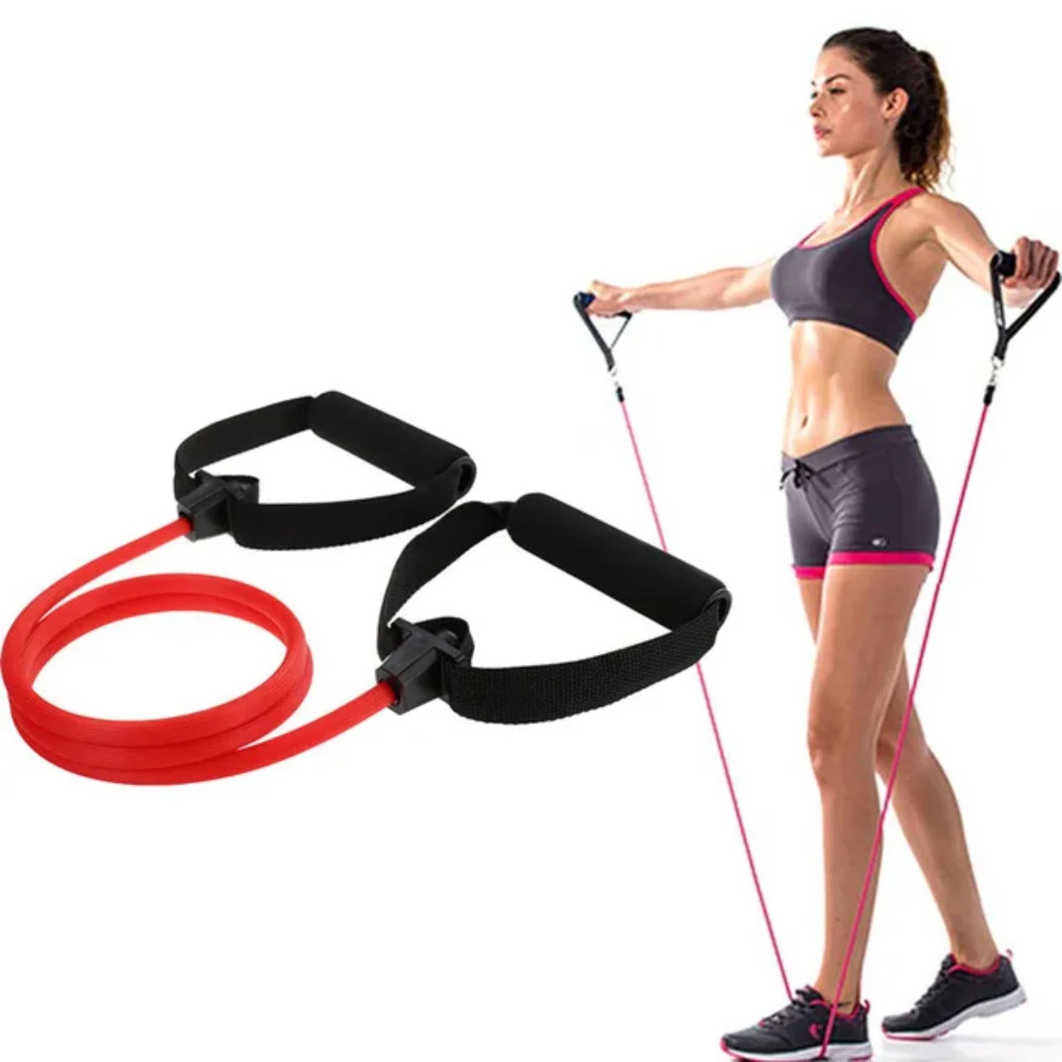 Resistance Bands Trainer Yoga Pull Rods Pull Rope Portable  Gym Body Workout
