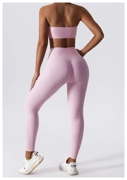 Sports Bras For Women Strapless Bra Padded Top Stretchy Fitness Yoga Tops Bra Sportwear Exercise Clothes Sports Underwear