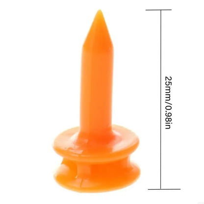 652D 100Pcs 25mm Plastic Castles Golf Tees Sport Double Deck Golf Tees Replacement Short Golf Tees for Golfers Easy to Use