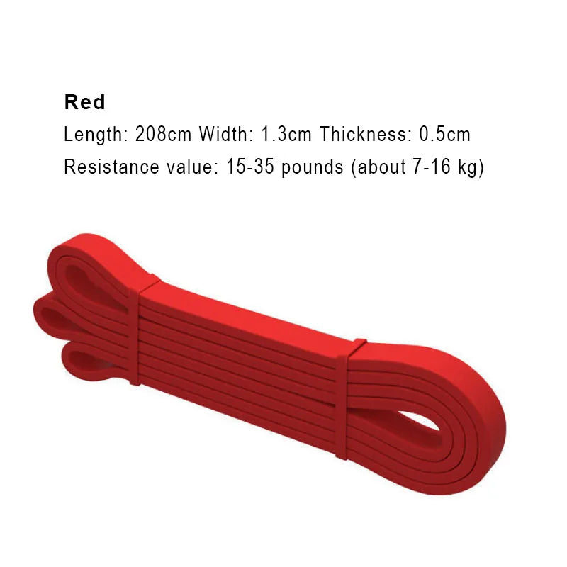 1pcs Strong Resistance Bands Exercise Heavy Duty Loop Sport Expander Stretch Fitness Rubber Pull Up Assist Pilates Gym Workout