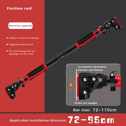 New Anti Drop Indoor Pull-UP Bar Home No Punching Wall-mounted Pull Up Bar Corridor Fitness Horizontal Bar