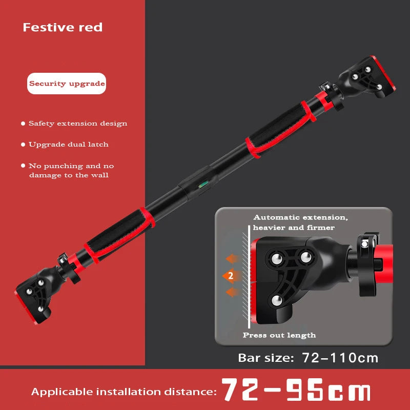 New Anti Drop Indoor Pull-UP Bar Home No Punching Wall-mounted Pull Up Bar Corridor Fitness Horizontal Bar