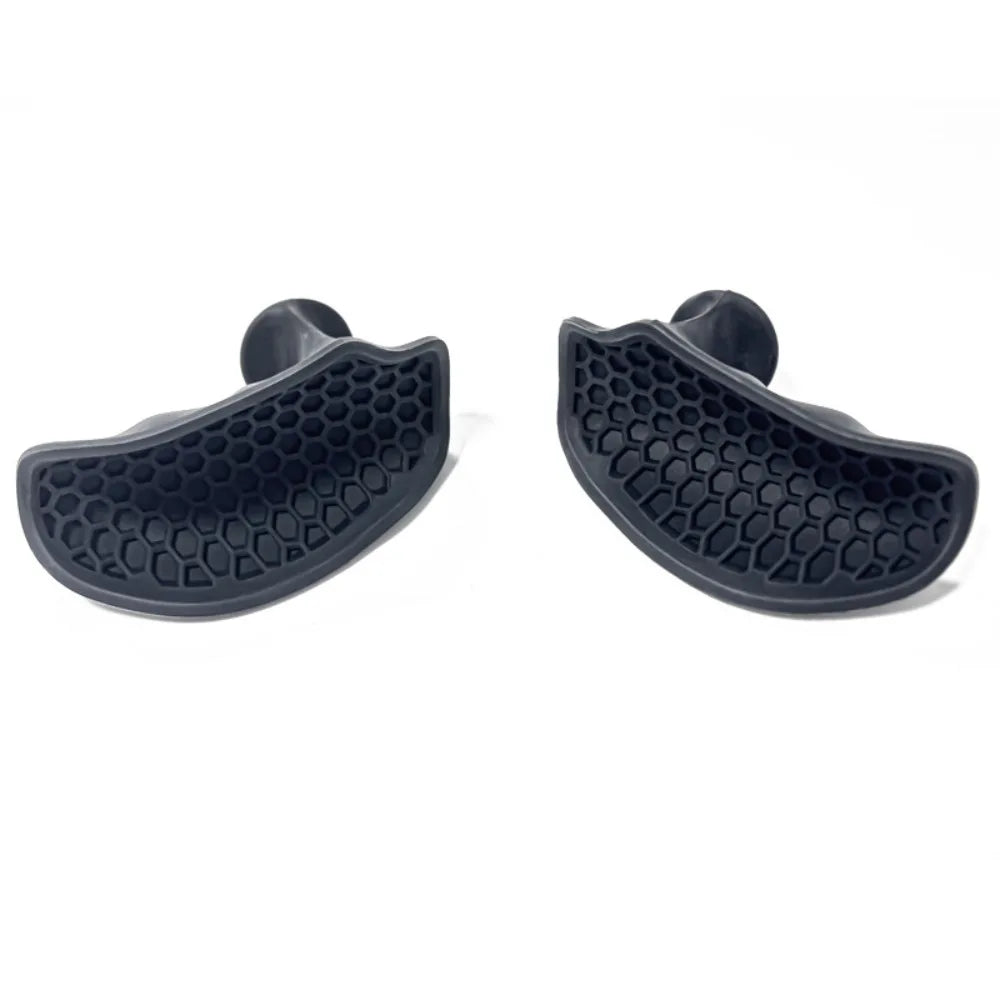 1 Pair Ergonomic Weight Lifting Grips Elastic Honeycomb-shaped Workout Gym Gloves Thicken Silicone Silicone Palm Grips