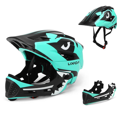 Kids Detachable Full Face Helmet Children Sports Safety Helmet for Cycling Skateboarding Roller Skating