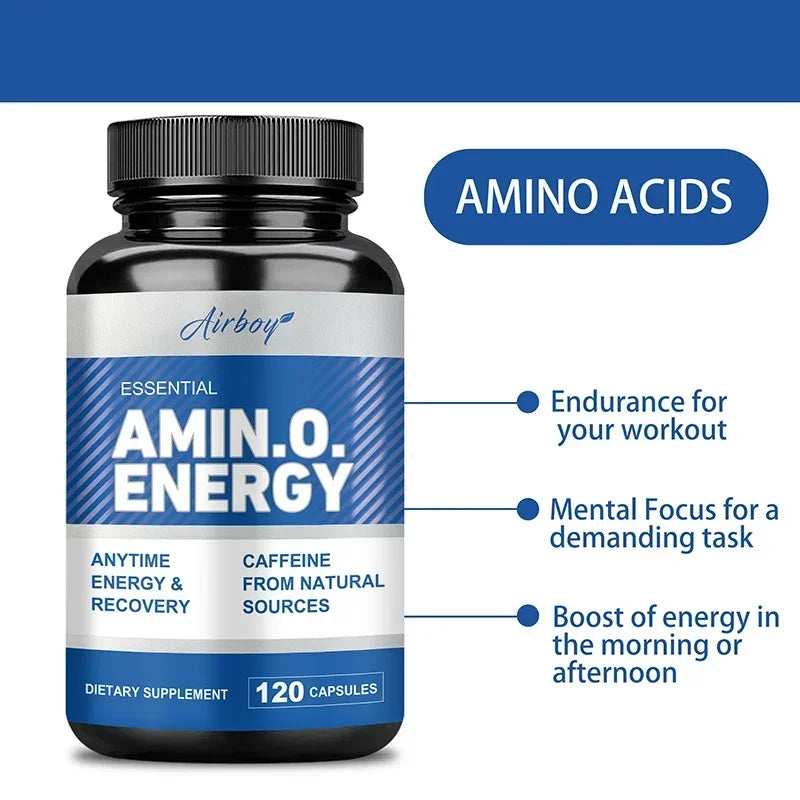 Advanced Bodybuilding Amino Acid Capsules- Helps Increase Strength, Endurance, Protein Synthesis, Build Muscle Mass, Abs, Energy