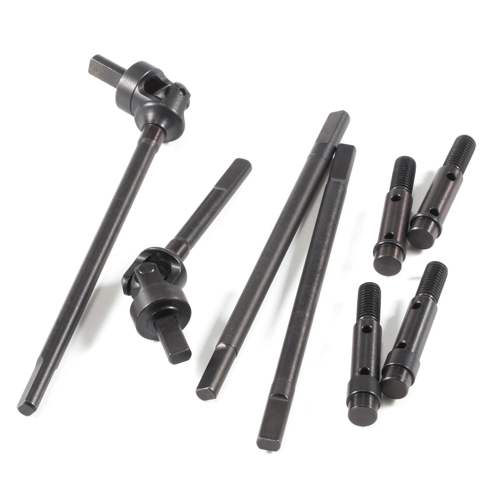 Steel Universal Shafts VDI Set Rear Axle Shafts Portal Stub Shaft for Vanquish F10 Portal Axle VS4-10 Phoenix VRD Chassis