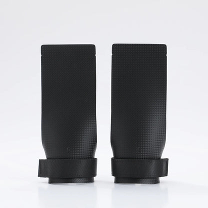 A Pair of Carbon Straight No Finger Hole Hand Grips for Crossfit Pull Ups Cross Training Gymnastics, Palm Protetor