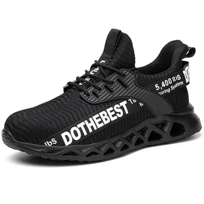 Safety Shoes Men For Work Sneakers Women Men Steel Toe Work Shoes Security Protective Shoes Lightweight Anti-Smash Anti-Puncture