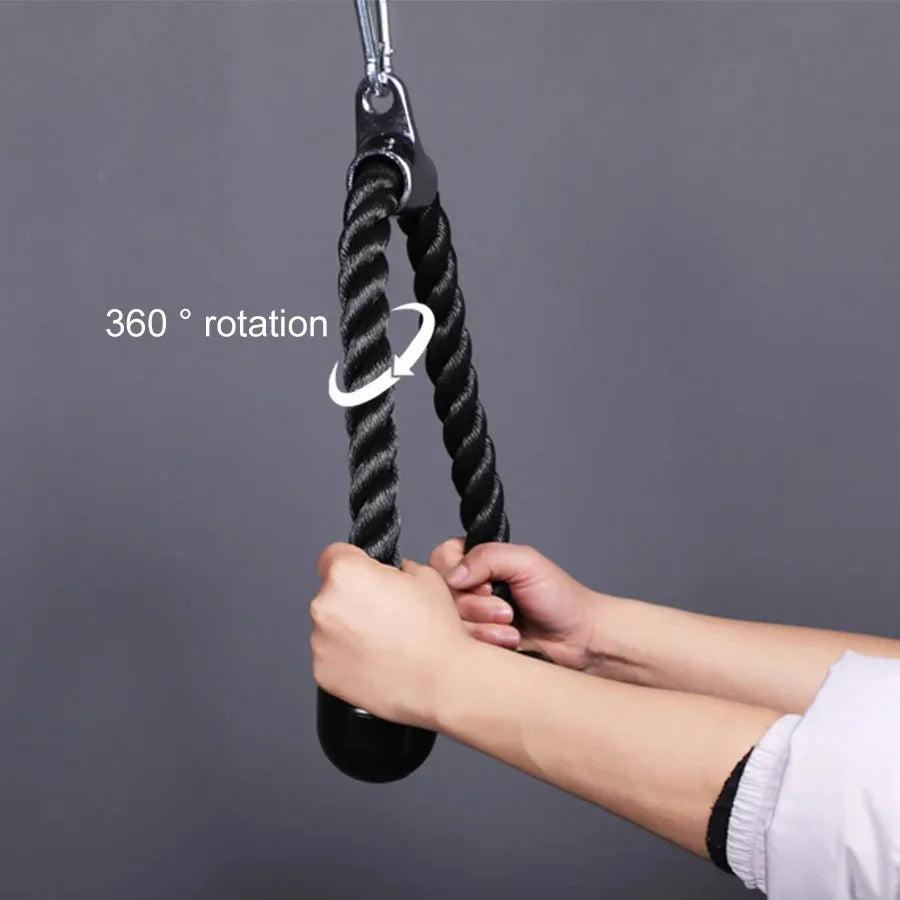 Tricep Rope Cable Attachment – Push/Pull Gym Handle