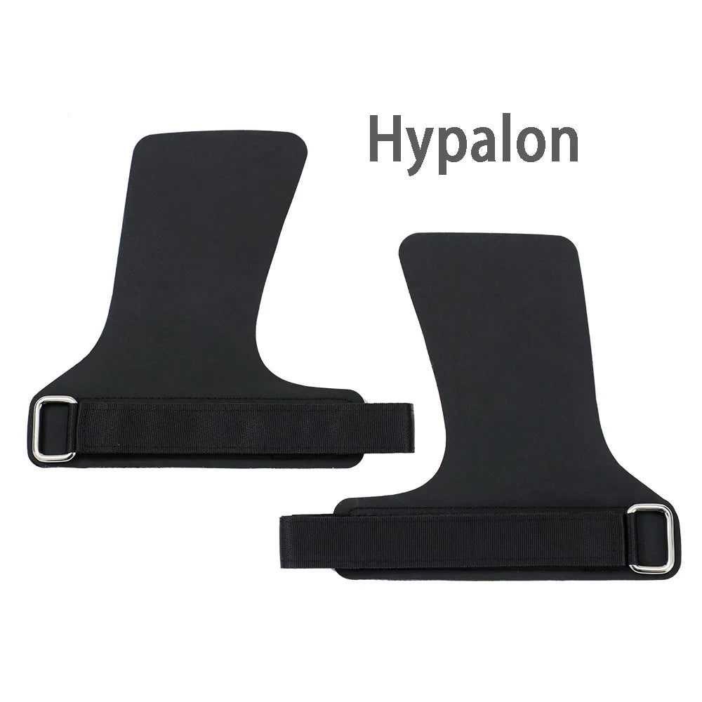 A Pair of Hypalon No-hole Hand Grips for Crossfit Pull-ups Cross Training Gymnastics WODS Weightlifting Palm Protector