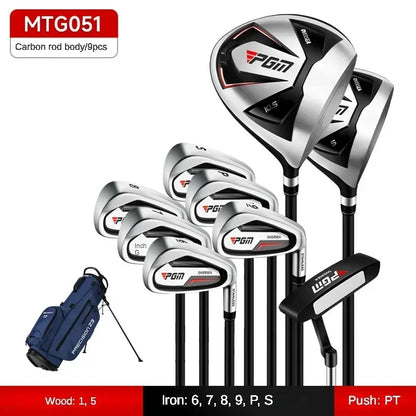 PGM Men's Golf Clubs Sets Right Left  Handded Complete Beginner's Full Golf Set 9/12 Branch High Fault Tolerance Golf Supplies