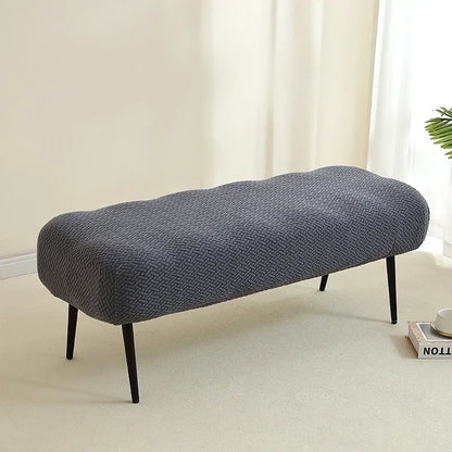 1PC Stretch Jacquard Long Bench Cover Dining Anti-dirty Piano Stool Covers Durable Seat Protector Pad for Living Room Home Decor