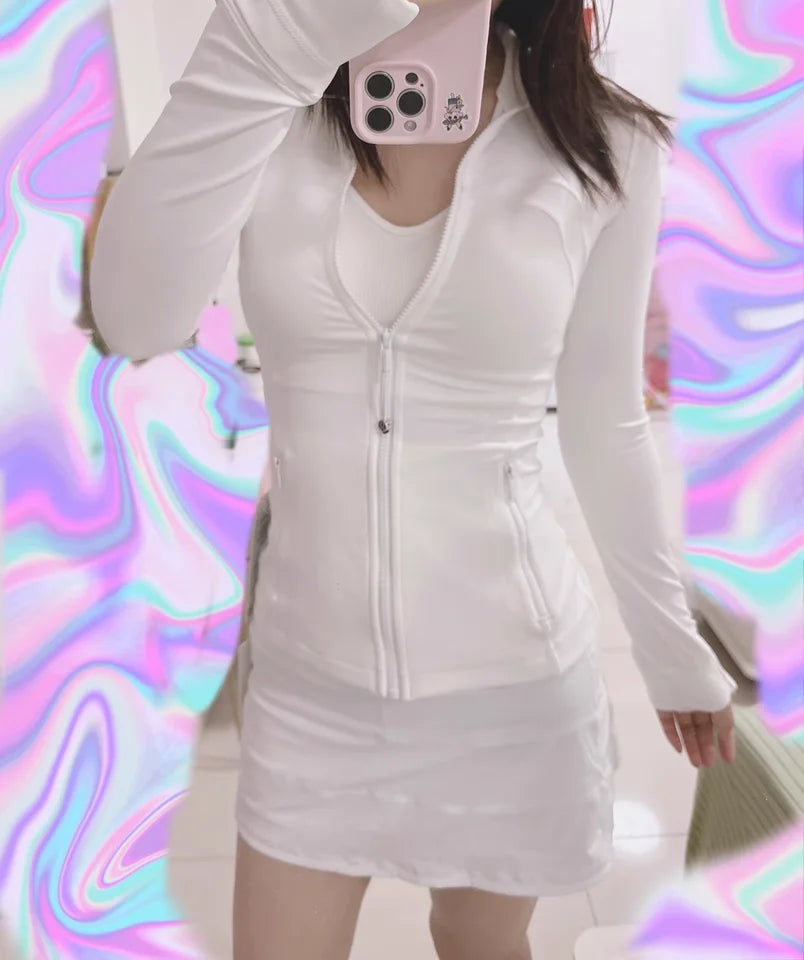 Yoga Outfits for Women Professional Stand Collar Coat Breathable Long Sleeve Gym Essentials