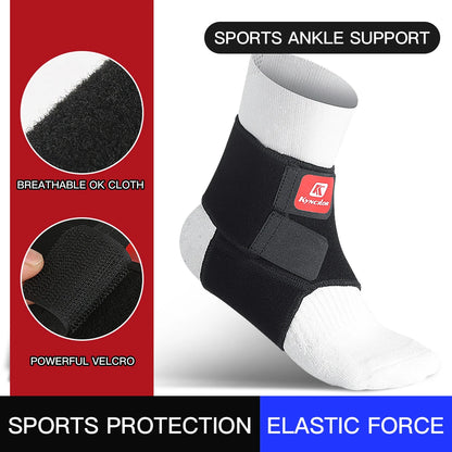 1Pair Sport Ankle Stabilizer Brace Compression Ankle Support Tendon Pain Relief Strap Foot Sprain Injury Wraps Run Basketball