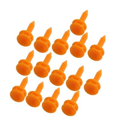 50 Pcs/Pack Professional Golf Tees 25mm-51mm Castle Orange Golfer Accessory Plastic golf tees perfect for Teeing the ball