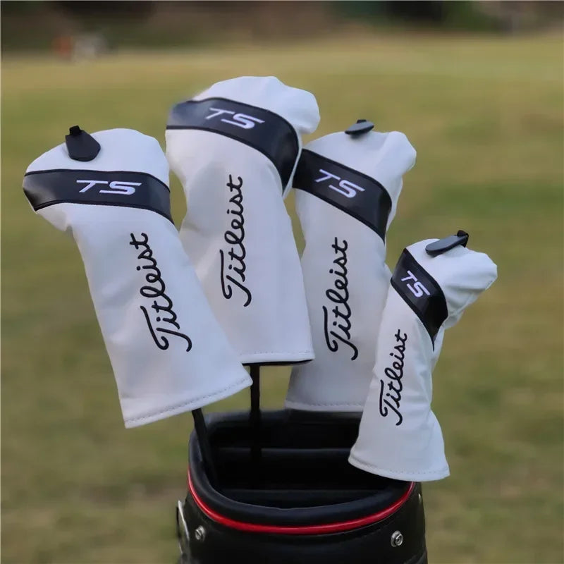 Golf Club Covers - Stylish and Versatile Wood Club PU Covers, Tactical Stitching and Universal Style