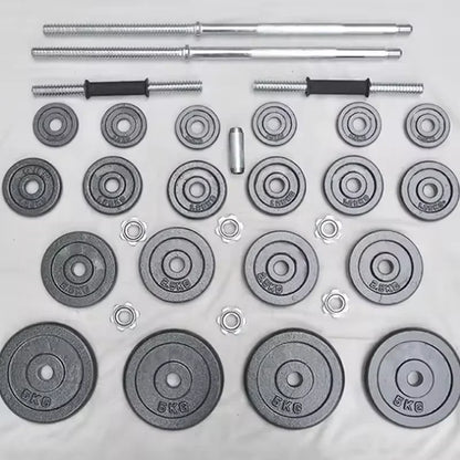 10kg-30kg Gym Home Weightlifting Dumbbells with Box Painted Black Painted Cast Iron Dumbbells Can Be Connected To A Barbell Set.