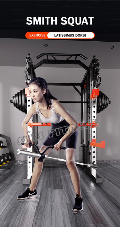 Household & Gym Combination Multifunctional Flying Bird Gantry, Comprehensive Trainer Fitness Equipment, Squat Stand