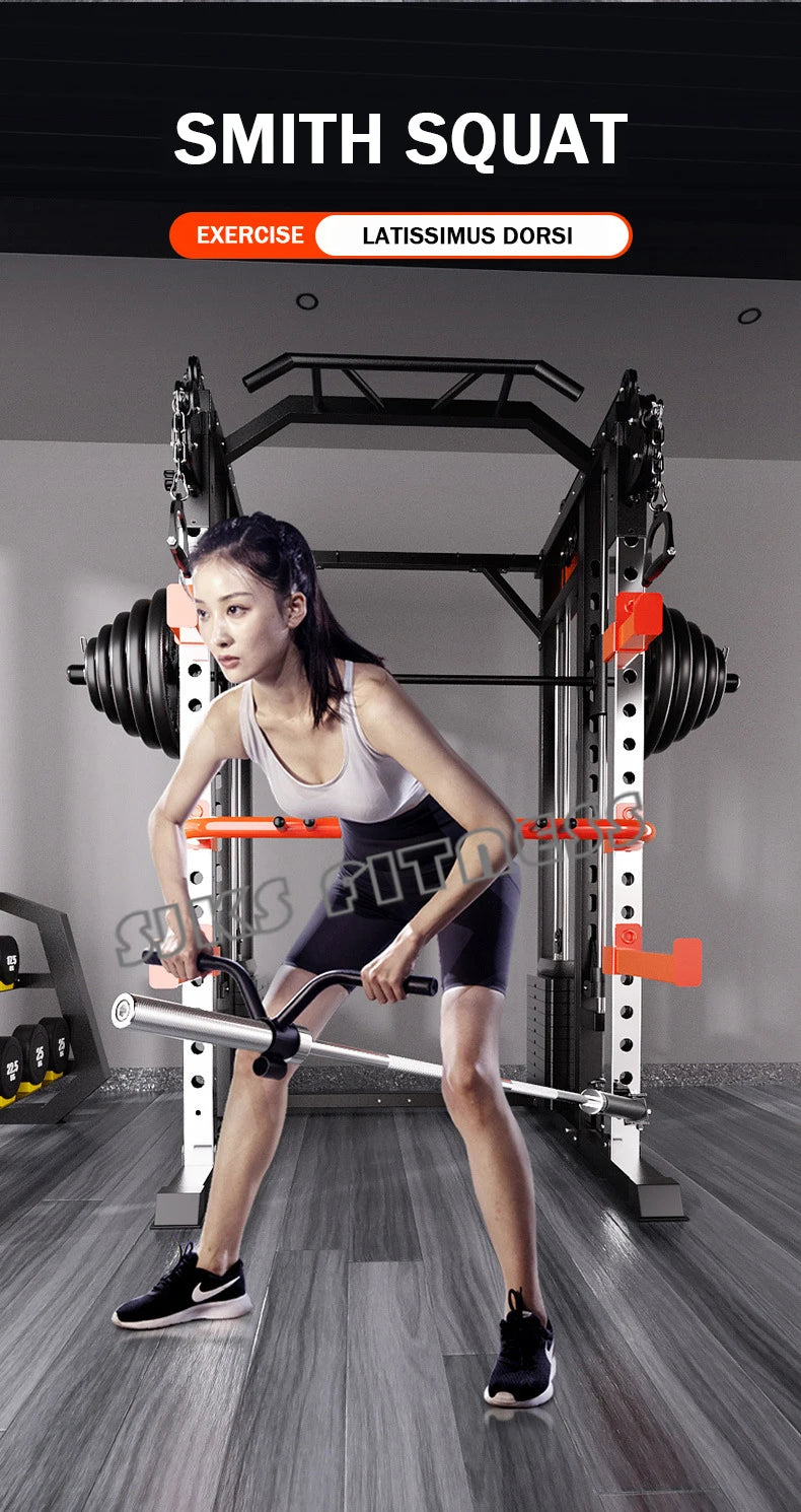 Household & Gym Combination Multifunctional Flying Bird Gantry, Comprehensive Trainer Fitness Equipment, Squat Stand