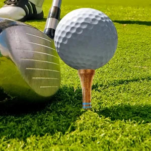 2-3/4 inch Wood Golf Tees Highly Bright Brown Colors Durable 70MM Long Golf Tees Supplies Accessories Pack of 100